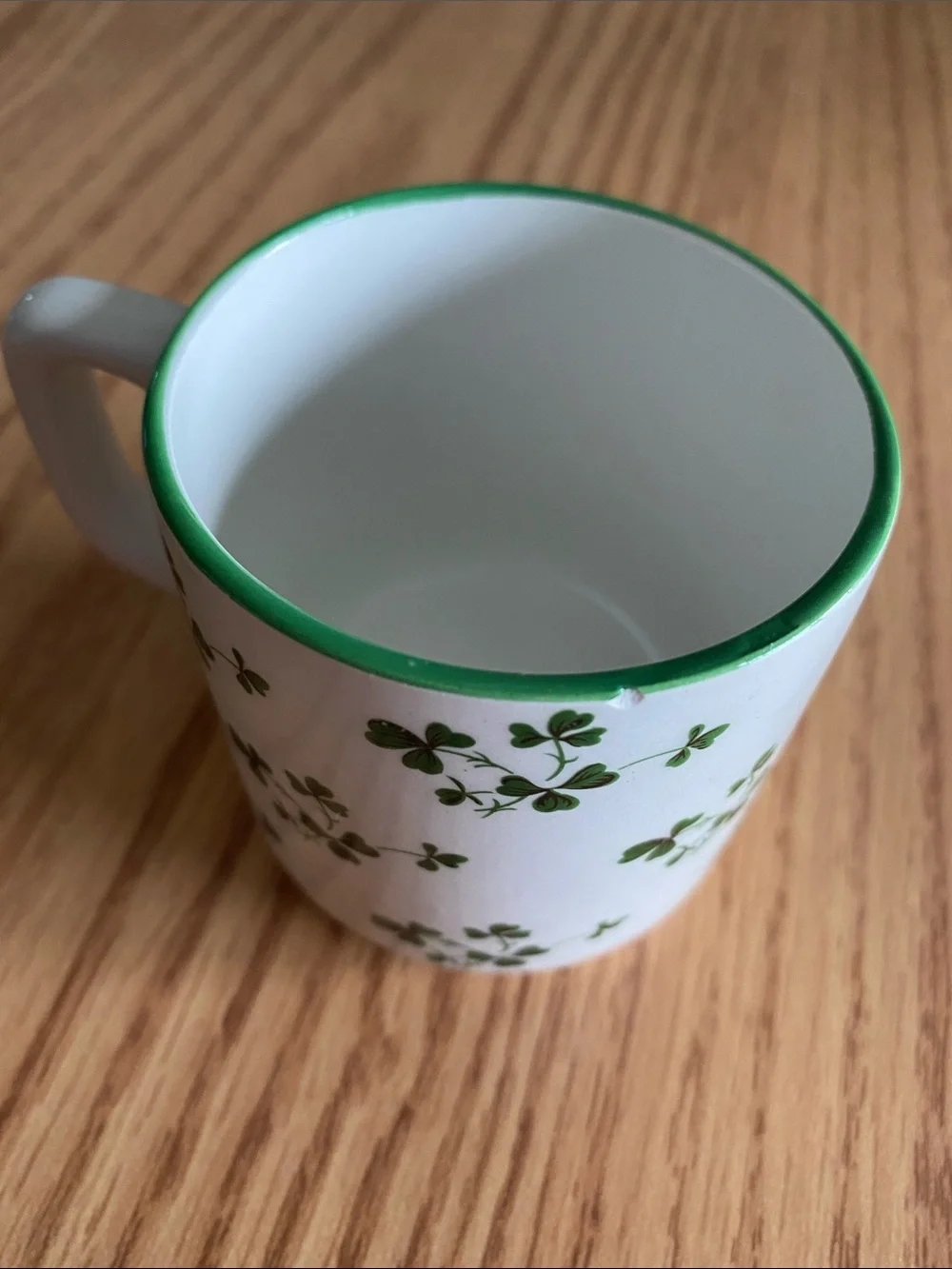 Carrigaline Pottery Shamrock Mug Vintage